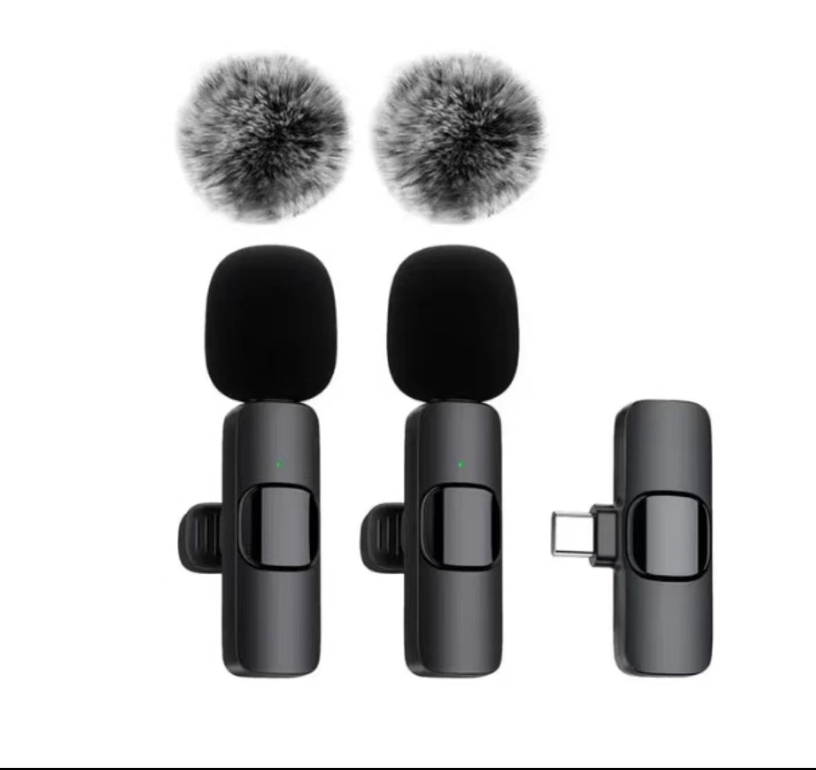 K1K9pro wireless lapel microphone Outdoor mobile phone microphone mini noise-cancelling lapel microphone