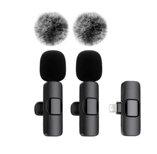 K1K9pro wireless lapel microphone Outdoor mobile phone microphone mini noise-cancelling lapel microphone